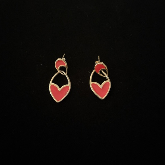 Red & Gold Pierce Earrings - Picture 15 of 16